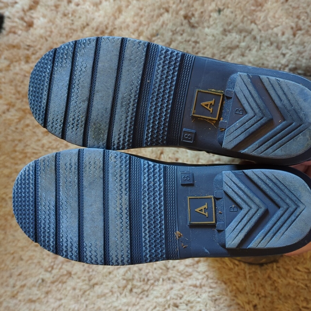 Anthropologie Blue Multi-Color Rain Boots - Picture 5 of 5